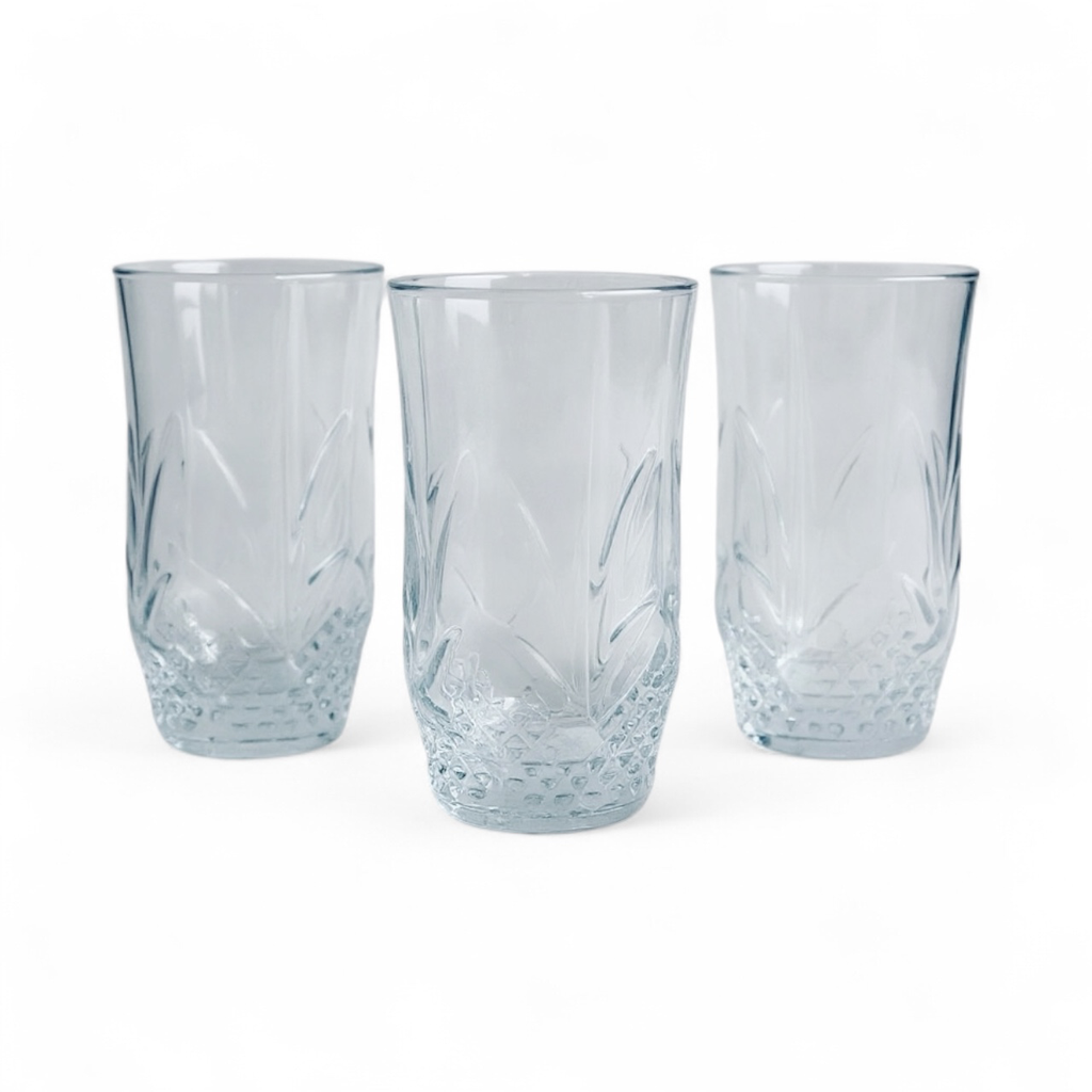 Tumbler 3Pc 280Ml Cut Glass Izmir TU490