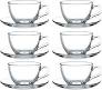Cup & Saucer 12pc Set 230ml Basic Glass - 97948
