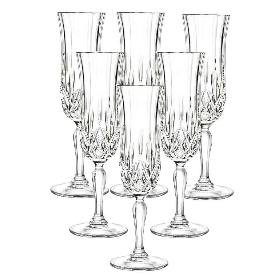 Champagne 6Pc Opera Crystal Rcr