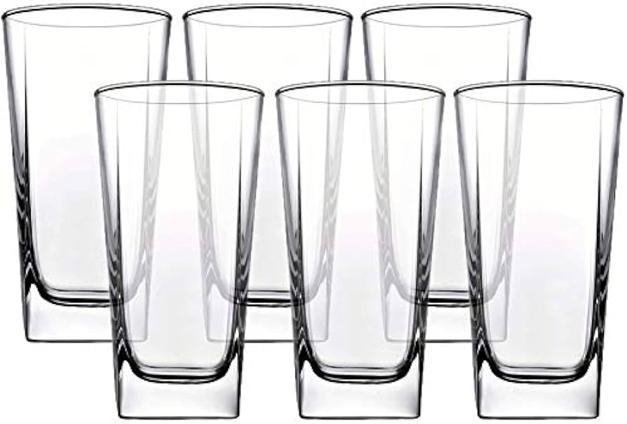 Tumbler Hiball 6pc Set 305ml Square Glass - Carre 41300
