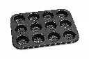 Muffin Pan 12 Cup 35x26x3cm Carbon Steel Floral Pattern Non-Stick - Baking Basics