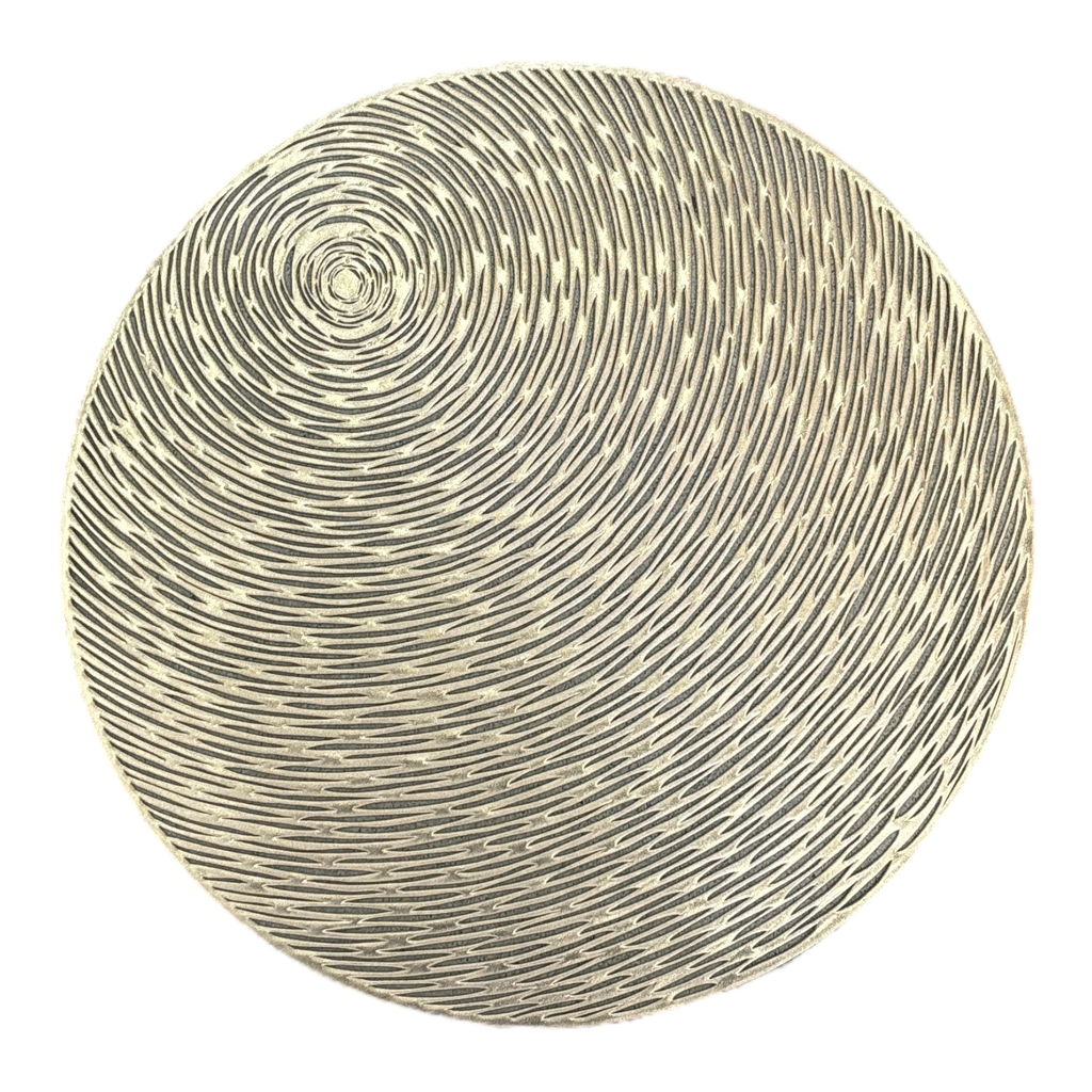 Placemat 38Cm Round Modern Cut Out