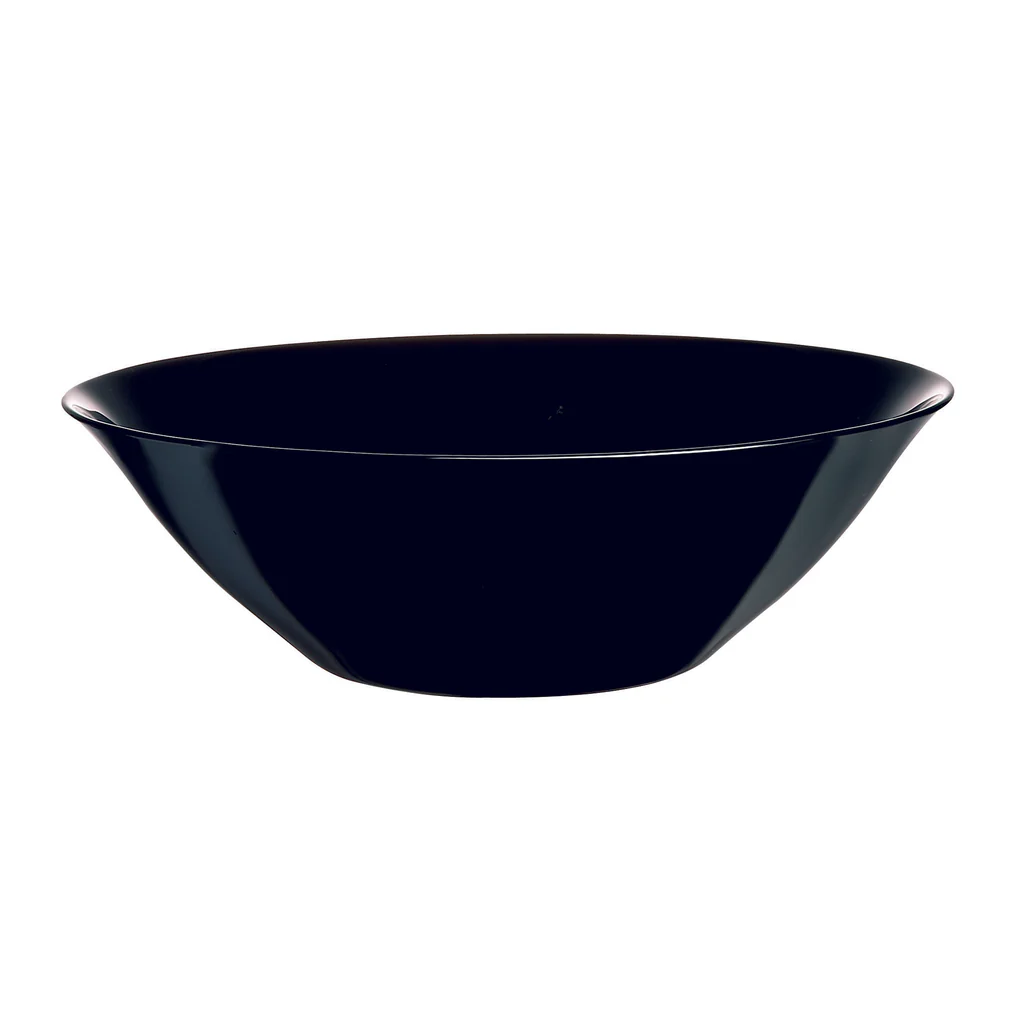 Bowl 27x8cm 3L Carine Black Opal Glass Luminarc 37066