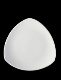 Plate 19cm Triangular Porcelain - Continental