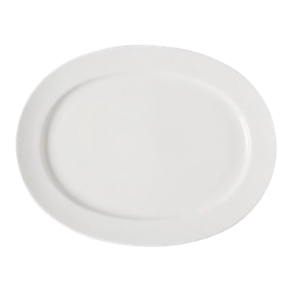 Platter 36x28cm Oval Polaris Porcelain - Continental 