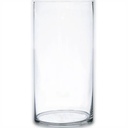 Glass Vase 20X9Cm Cylinder Clear Glass VAS920-1