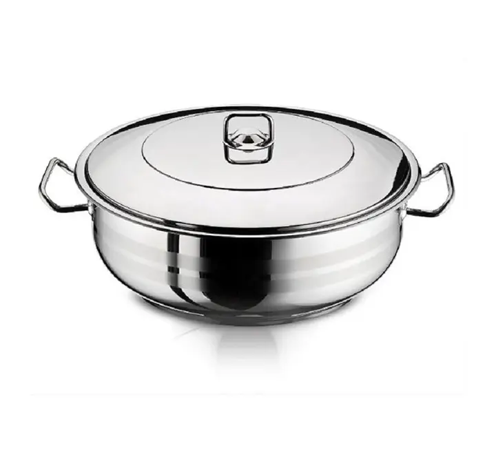 Pot 28X8Cm Shallow Stainless Steel Royal Song