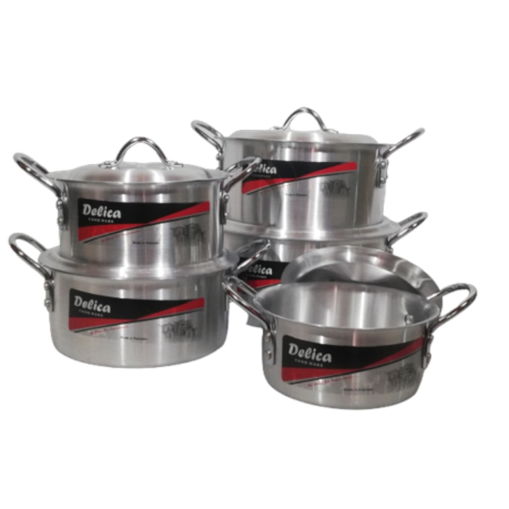 Pot Set 10pc Prime Delica (17/19/21/23/26cm) Aluminium - PR