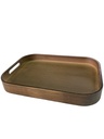 Tray 40x28x4.5cm Rectangular Wooden Brown Rvt2023-399