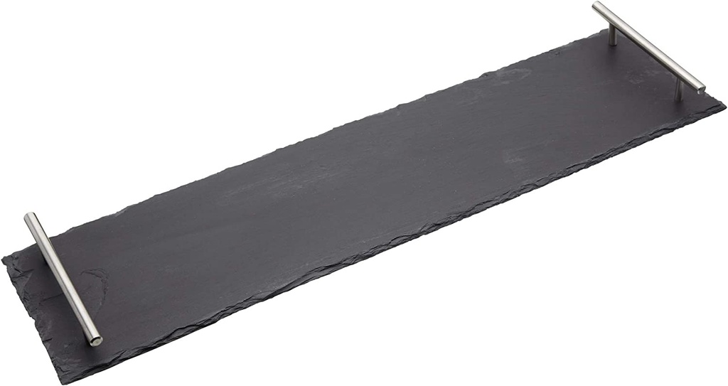 Tray 60x15cm Slate With Handles Rvt2023-233