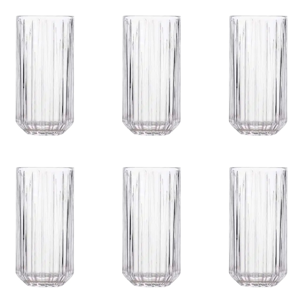 Tumbler 6pc Set 430ml Linear PK71146 