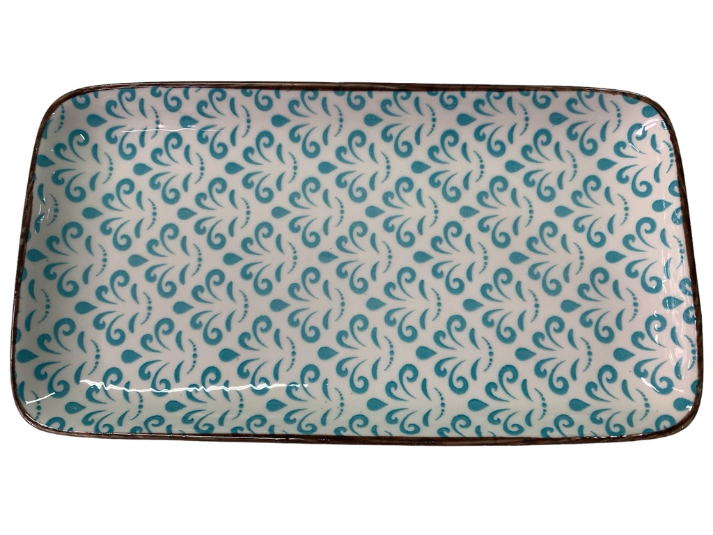 Platter 20.5x11cm Assorted Colours - Rvt2023-317