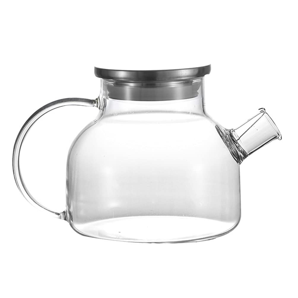 Teapot 1Lt Borosilicate Glass With Stainless Steel Lid - RVT2023-050