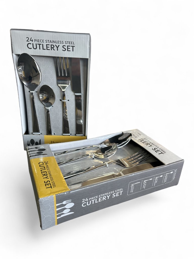 Cutlery Set 24Pc Square Handle Artic Ss Sc/Ac/S/24