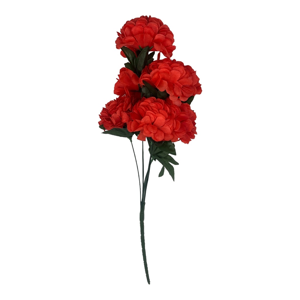 Artificial Flower 46Cm Dahlia Bunch 7Steam F02