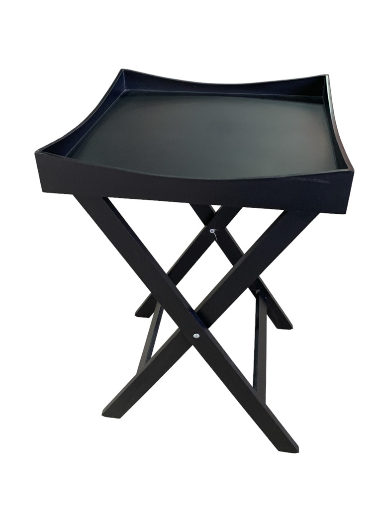 Butlers Tray H:59Cm Tray: 40X40X6Cm Curve B