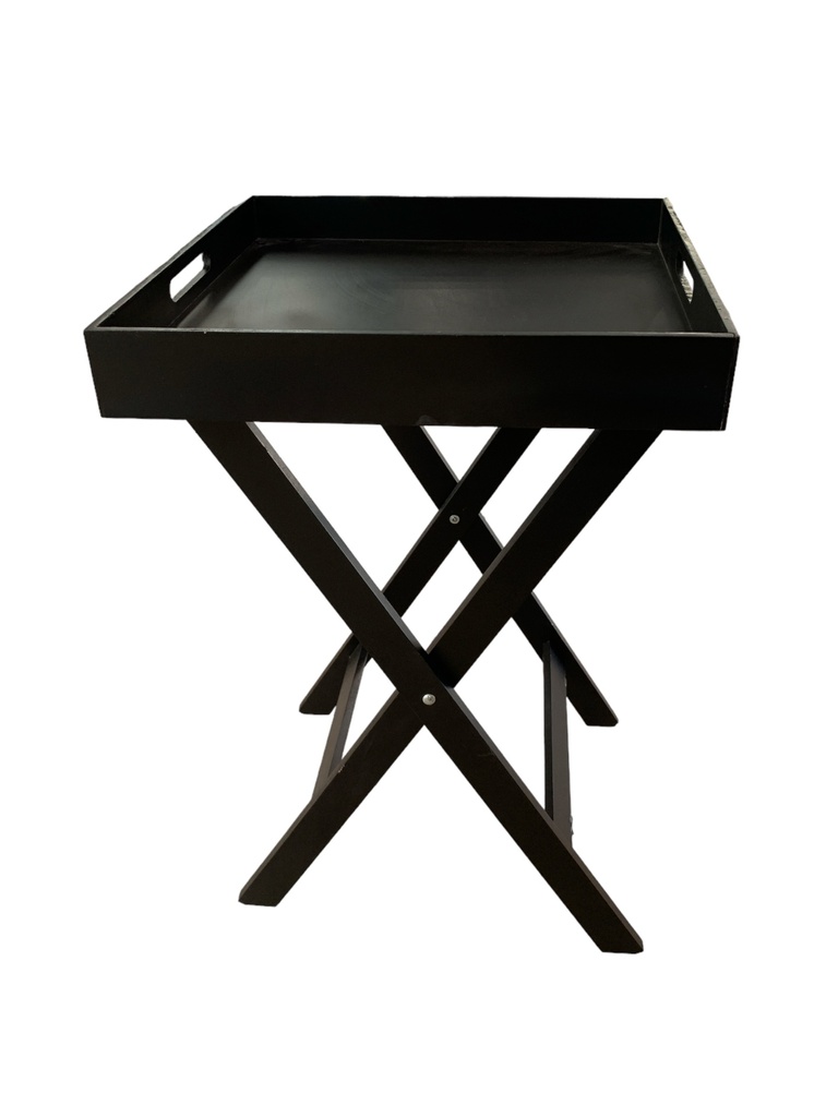 Butlers Tray H:60Cm Tray:40X39X6Cm Square B-Tray