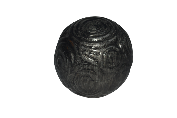 Décor Ball AC 32cm Swirl Embossed Design - Metallic