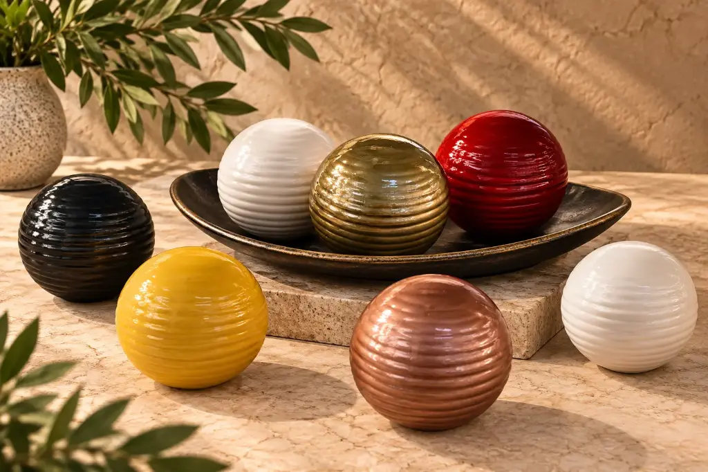 Décor Ball AC 30cm Ribbed - Base
