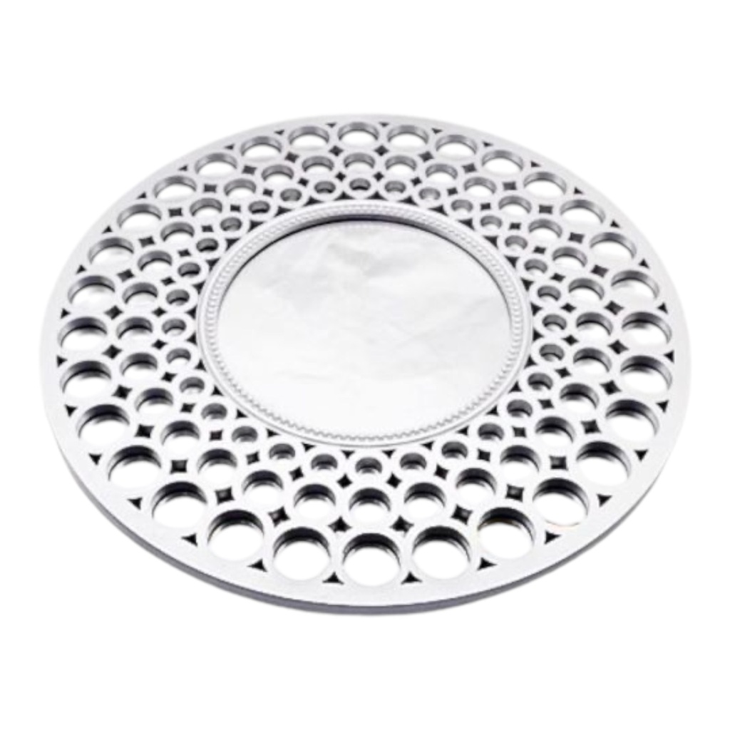 Mirror 63Cm Round With Circular Patterns Assorted Colours Sd146-8