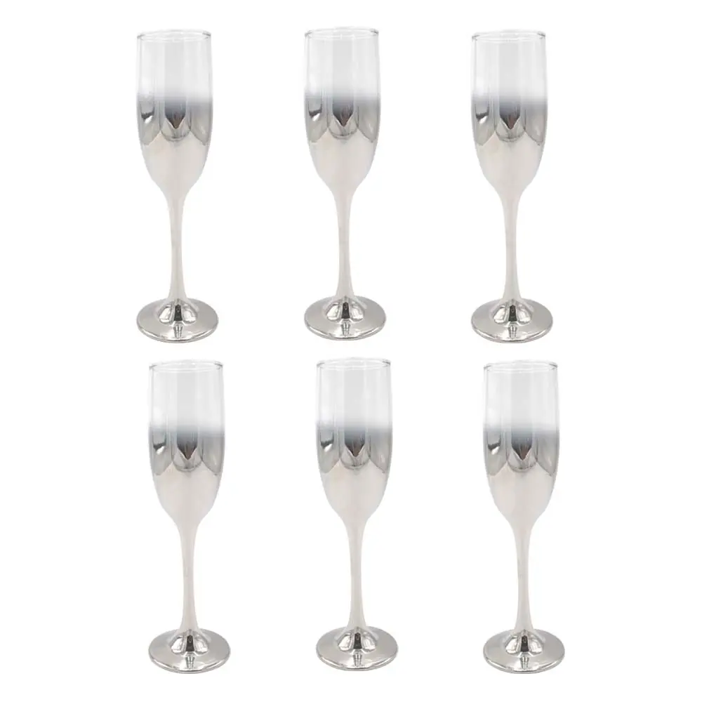 Champagne 6Pc 190Ml Half Silv/Gold Rvt359