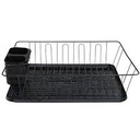 Dish Rack 36X30.5X14.5Cm Steel With Black Tray A (694)nd Caddy Rh