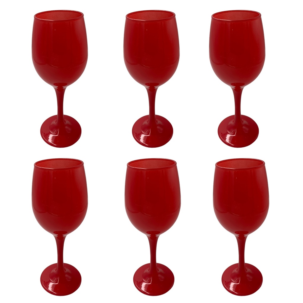 Wine Goblet 300ml Glass Solid Colours RVT2023-157/8/9