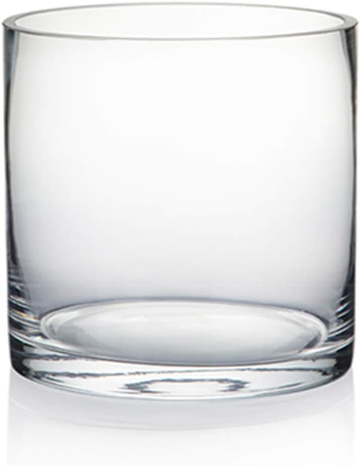Glass Vase 15X15cm Cylinder Clear Glass VAS1515