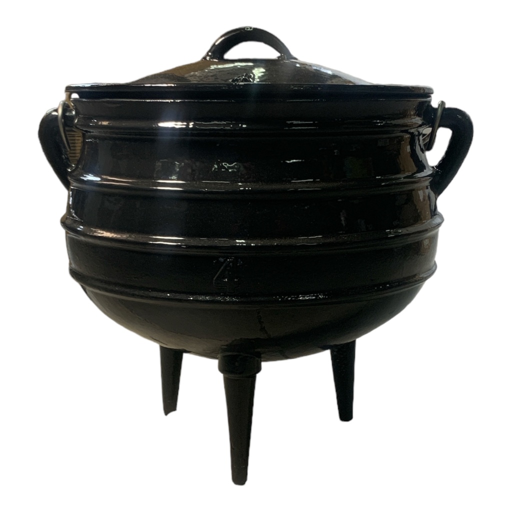 Pot 3 Leg Cast Iron Size:4