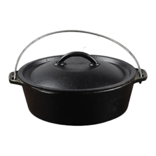 [AD25612] Bake Pot No.10 Cast Iron Black
