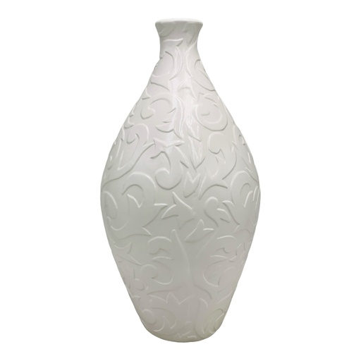 [AD25630] Vase AC 37cm (37x9cm) Anila Embossed - Base