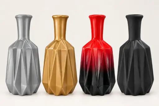 [AD25632] Vase AC 29cm (29x11cm) Laaiqah Narrow with Neck - Base
