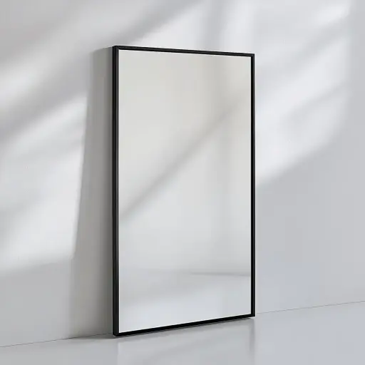 [AD25663] Mirror 60x40cm Rectegular Frame Plain SD916-10