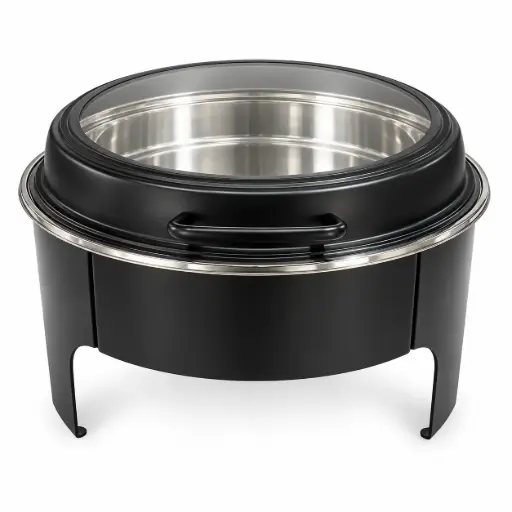 [RHD9196] Chafing Dish 44x30x48cm Round Flat With Window Colours