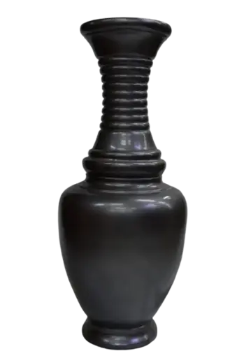 [HD101] Vase AC 98cm Greek - Metallic