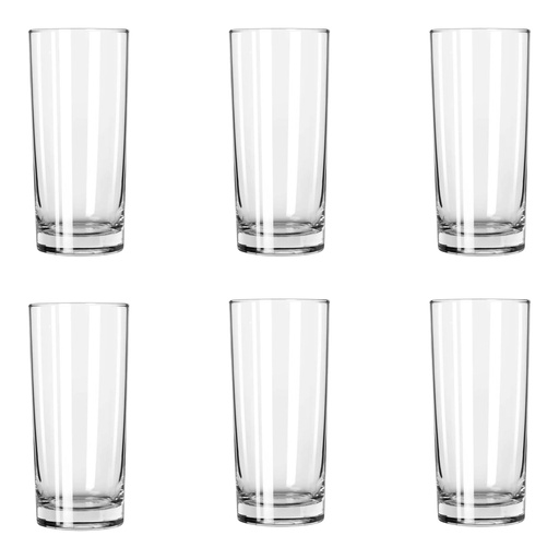 [AD26042] Tumbler Hiball 6pc Set 190ml Classic Heavy Base (13x5.5cm) - JC-11010