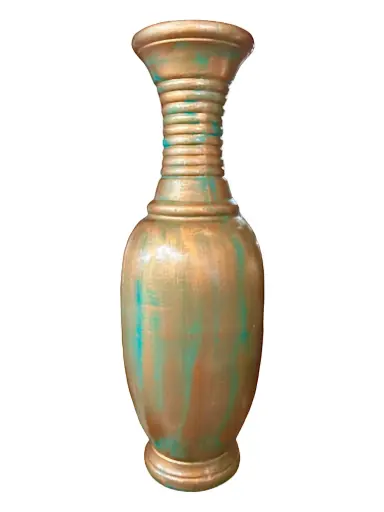 [HD103] Vase AC 108cm Greek - Metallic