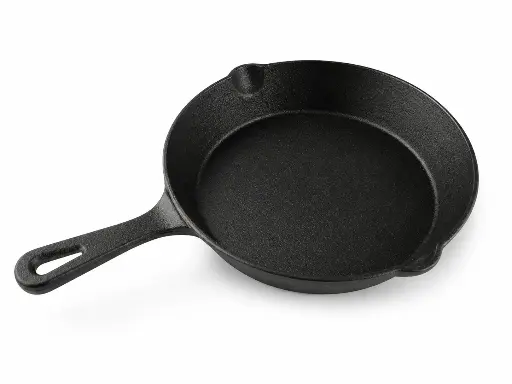 [AD26209] Frying Pan 25cm (25x5cm) Cast Iron Black 