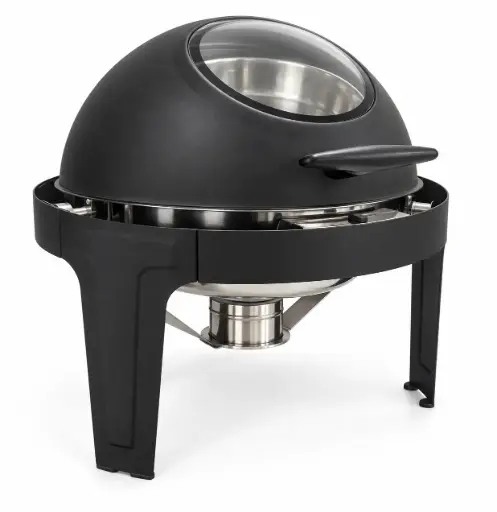 [RHD9190] Chafing Dish 44x47cm Round Roll Top Window Colours