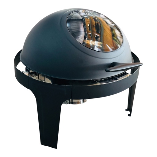 [RHD9190] Chafing Dish 44x47cm Round Roll Top Window Colours