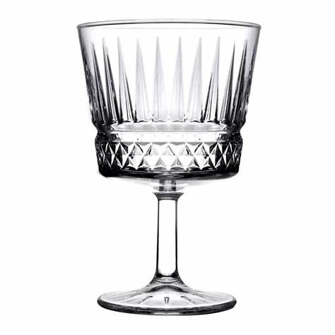 [AD26250] Cocktail Glass 4pc Set 260ml Cut Glass - Elysia 440455