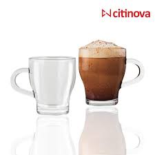 [AD26292] Coffee Mug 6pc Set 170ml Glass Jamaica - Citinova 453702