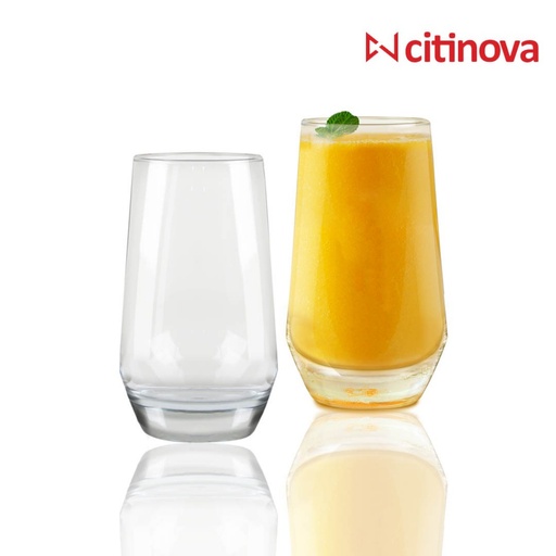 [AD26297] Tumbler 6pc Set 390ml Glass Akari Citinova - 454522