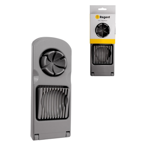 [AD26332] Egg Slicer 21.5x4.5cm 2 in 1 Grey Wire 20620