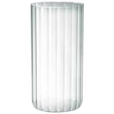 [AD26375] Vase 20x10Cm Cylindrical Grooved VAS1020NS