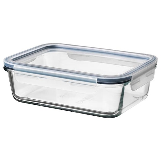 [AD26391] Glass Lunch Box 640ml Air Tight Lid CH1062
