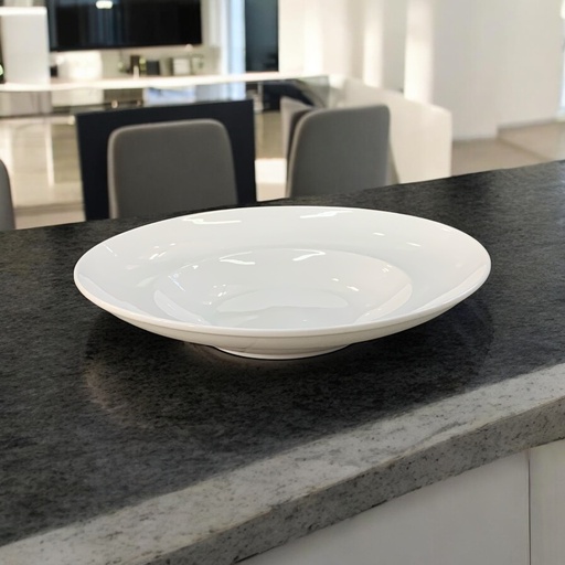 [AD26473] Bowl 35cm Round White Fruit 70329