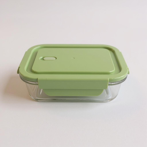 [AD26494] Storage Box 680ml Rectangular Glass with Lid 70318