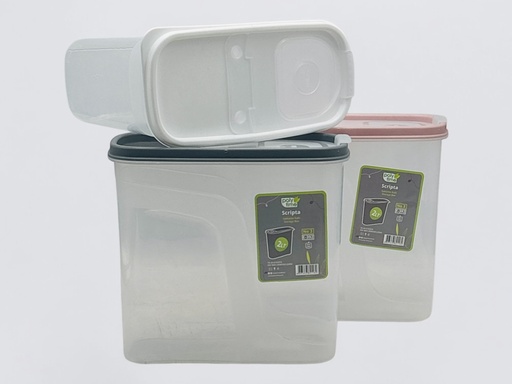 [AD26507] Storage Box 19x9x18cm 2lt Food Container Plastic With Lid E-392