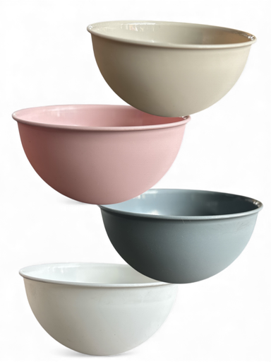 [RHD49] Poly Bowl 20cm 2lt Round Solid Color Plastic E-142